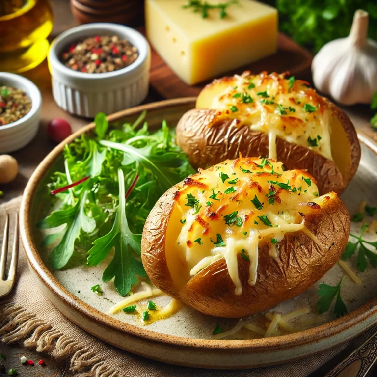 13.12.2024: Überbackene Ofenkartoffeln mit Käse-Kräuterfüllung