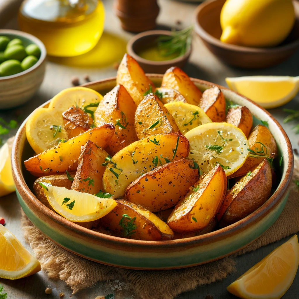 Griechische Zitronen-Kartoffeln aus dem Ofen